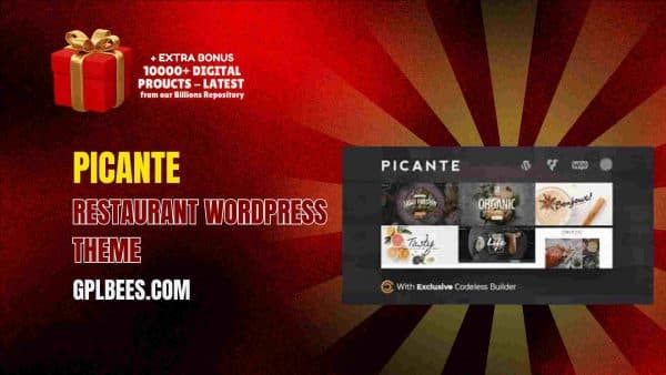 Picante Restaurant Wordpress Theme At Best Price - Gpl Bees