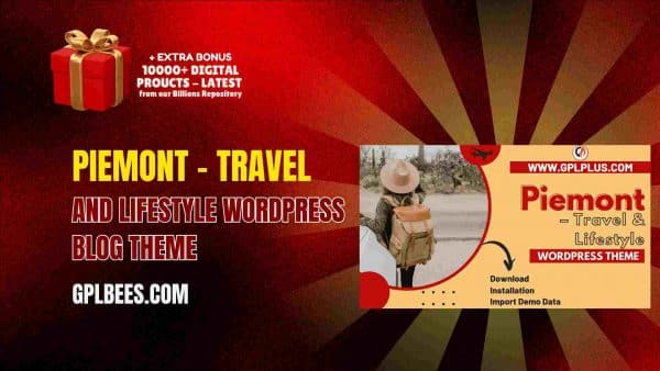 Piemont – Travel And Lifestyle Wordpress Blog Theme At Best Price - Gpl Bees
