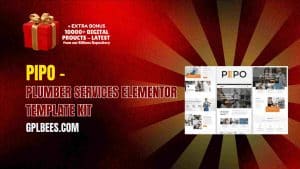 Pipo – Plumber Services Elementor Template Kit - Buy GPL 160 at Best Price