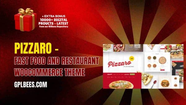Pizzaro – Fast Food And Restaurant Woocommerce Theme At Best Price - Gpl Bees