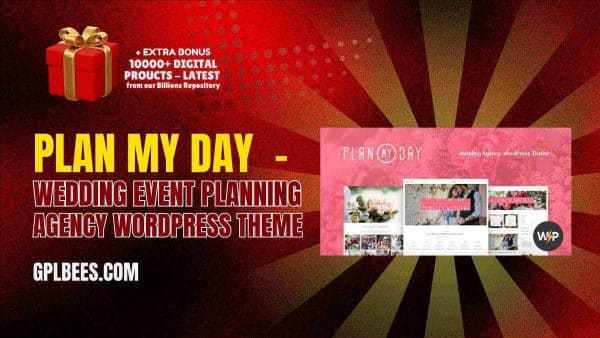 Plan My Day  - Wedding / Event Planning Agency Wordpress Theme At Best Price - Gpl Bees