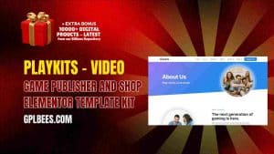 Playkits – Video Game Publisher and Shop Elementor Template Kit - Buy GPL 161 at Best Price