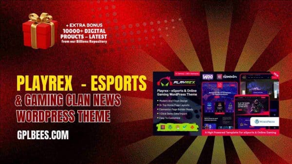 Playrex  - Esports &Amp; Gaming Clan News Wordpress Theme At Best Price - Gpl Bees