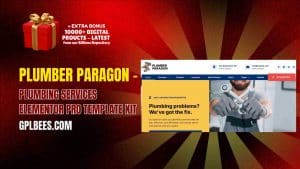 Plumber Paragon – Plumbing Services Elementor Pro Template Kit - Buy GPL 161 at Best Price