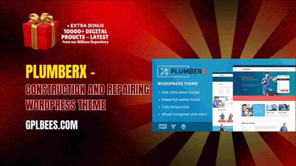 Plumberx – Construction And Repairing Wordpress Theme At Best Price - Gpl Bees