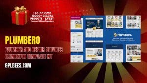Plumbero – Plumber and Repair Services Elementor Template Kit - Buy GPL 161 at Best Price
