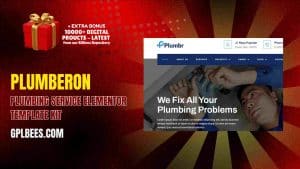 Plumberon – Plumbing Service Elementor Template Kit - Buy GPL 161 at Best Price