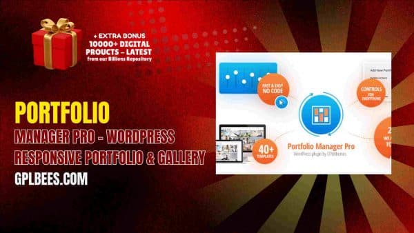Portfolio Manager Pro – Wordpress Responsive Portfolio &Amp; Gallery At Best Price - Gpl Bees