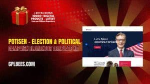 Potisen – Election & Political Campaign Elementor Template Kit - Buy GPL 163 at Best Price