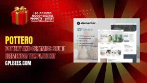 Pottero – Pottery and Ceramics Studio Elementor Template Kit - Buy GPL 164 at Best Price