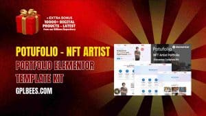 Potufolio – NFT Artist Portfolio Elementor Template Kit - Buy GPL 164 at Best Price