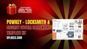 Powkey – Locksmith & Security System Elementor Template Kit - Buy GPL 164 at Best Price