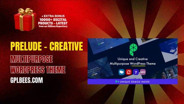 Prelude – Creative Multipurpose Wordpress Theme At Best Price - Gpl Bees