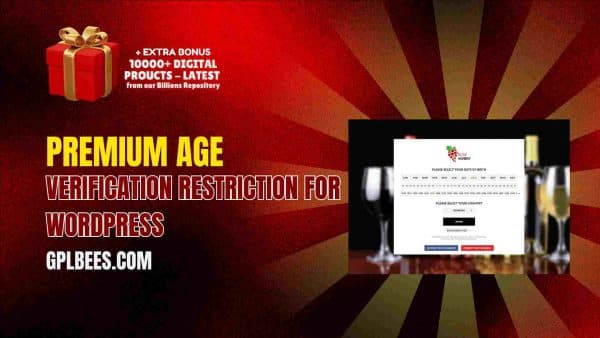 Premium Age Verification Restriction For Wordpress - Gpl Bees Premium Age Verification Restriction For Wordpress At Best Price - Gpl Bees