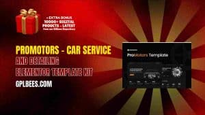 ProMotors – Car Service and Detailing Elementor Template Kit - Buy GPL 165 at Best Price
