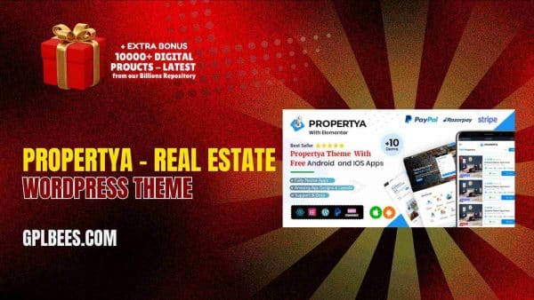 Propertya – Real Estate Wordpress Theme At Best Price - Gpl Bees