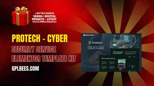 Protech – Cyber Security Service Elementor Template Kit At Best Price - Gpl Bees