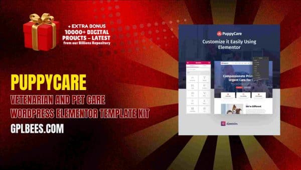 Puppycare – Vetenarian And Pet Care Wordpress Elementor Template Kit At Best Price - Gpl Bees