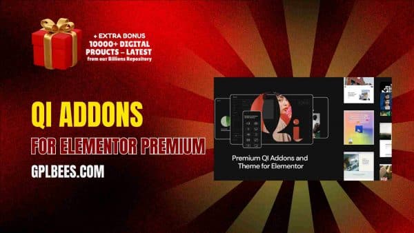 Qi Addons For Elementor Premium At Best Price - Gpl Bees