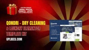 Qondri – Dry Cleaning & Laundry Elementor Template Kit - Buy GPL 166 at Best Price