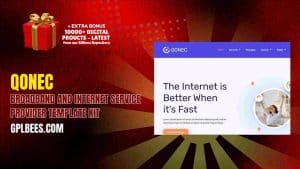 Qonec – Broadband and Internet Service Provider Template Kit - Buy GPL 167 at Best Price