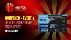 Qonvened – Event & Conference Elementor Template Kit - Buy GPL 167 at Best Price