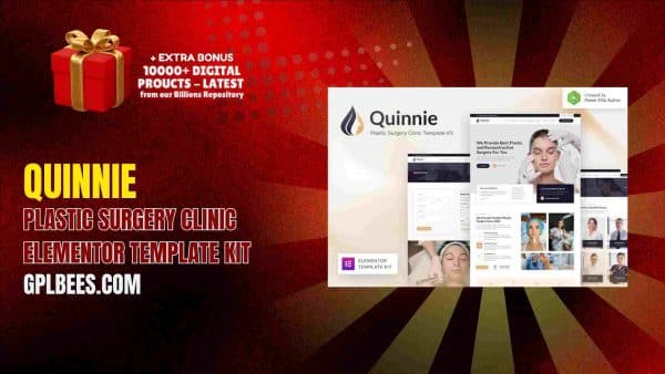 Quinnie – Plastic Surgery Clinic Elementor Template Kit At Best Price - Gpl Bees