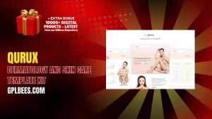 Qurux – Dermatology and Skin Care Template Kit - Buy GPL 168 at Best Price