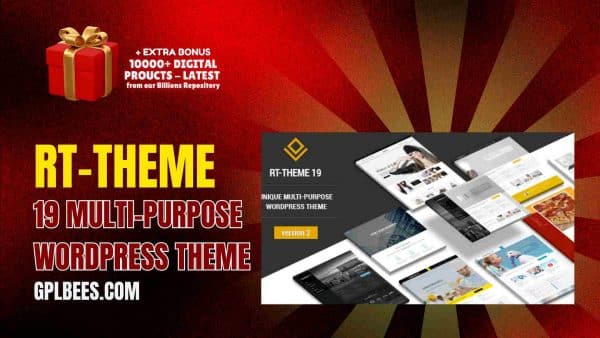 Rt-Theme 19 Multi-Purpose Wordpress Theme At Best Price - Gpl Bees