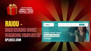 Raiou – Home Interior Design Elementor Template Kit - Buy GPL 169 at Best Price