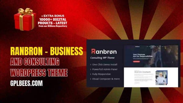 Ranbron – Business And Consulting Wordpress Theme At Best Price - Gpl Bees