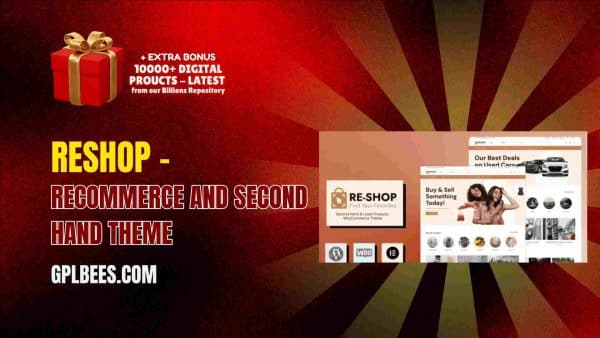 Reshop – Recommerce And Second Hand Theme At Best Price - Gpl Bees