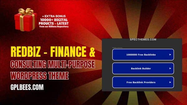 Redbiz – Finance &Amp; Consulting Multi-Purpose Wordpress Theme At Best Price - Gpl Bees