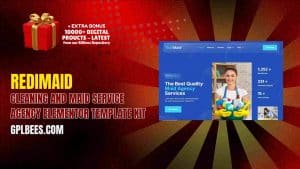 Redimaid – Cleaning and Maid Service Agency Elementor Template Kit - Buy GPL 170 at Best Price