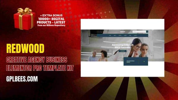 Redwood – Creative Agency Business Elementor Pro Template Kit At Best Price - Gpl Bees
