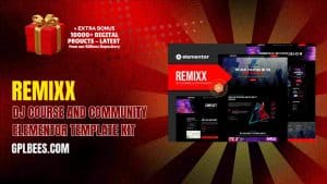 Remixx – Dj Course and Community Elementor Template Kit - Buy GPL 172 at Best Price