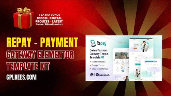 Repay – Payment Gateway Elementor Template Kit At Best Price - Gpl Bees