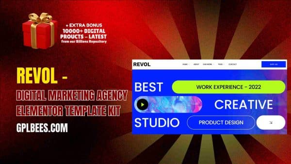 Revol – Digital Marketing Agency Elementor Template Kit At Best Price - Gpl Bees