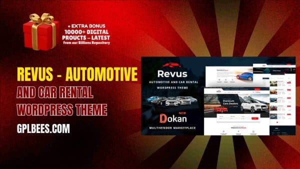 Revus – Automotive And Car Rental Wordpress Theme At Best Price - Gpl Bees