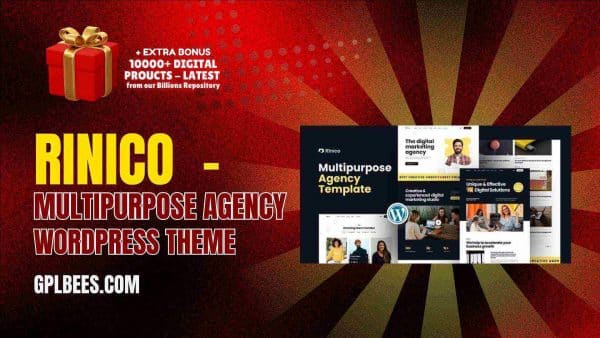 Rinico  - Multipurpose Agency Wordpress Theme At Best Price - Gpl Bees