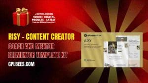 Risy – Content Creator Coach and Mentor Elementor Template Kit - Buy GPL 177 at Best Price