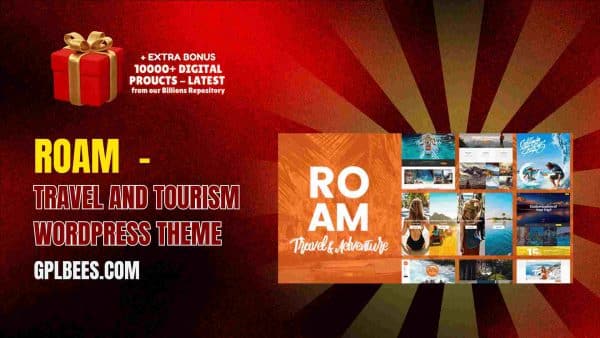 Roam  - Travel And Tourism Wordpress Theme At Best Price - Gpl Bees