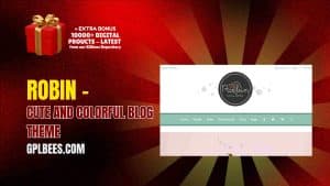 Robin – Cute and Colorful Blog Theme - Buy GPL 399 at Best Price