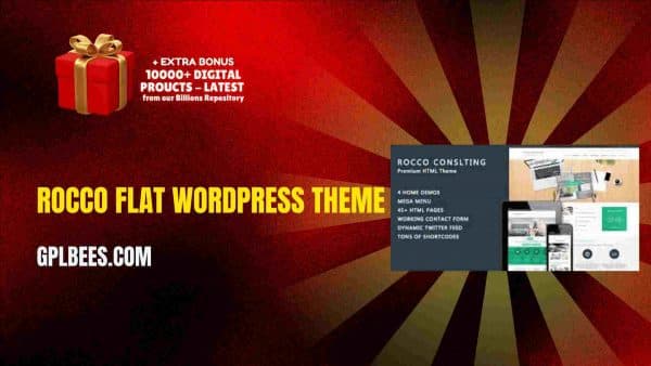 Rocco Flat Wordpress Theme At Best Price - Gpl Bees