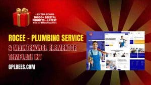 Rocee – Plumbing Service & Maintenance Elementor Template Kit - Buy GPL 178 at Best Price