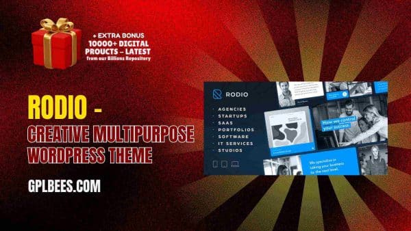 Rodio – Creative Multipurpose Wordpress Theme At Best Price - Gpl Bees