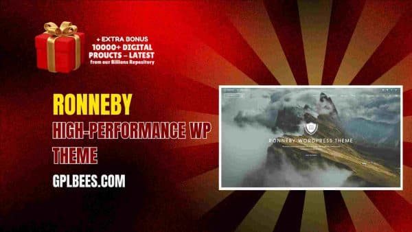 Ronneby High-Performance Wp Theme At Best Price - Gpl Bees