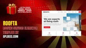 Roofta – Roofing Services Elementor Template Kit - Buy GPL 179 at Best Price