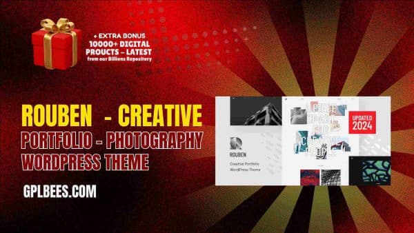 Rouben  - Creative Portfolio / Photography Wordpress Theme At Best Price - Gpl Bees