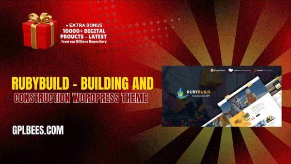 Rubybuild – Building And Construction Wordpress Theme At Best Price - Gpl Bees